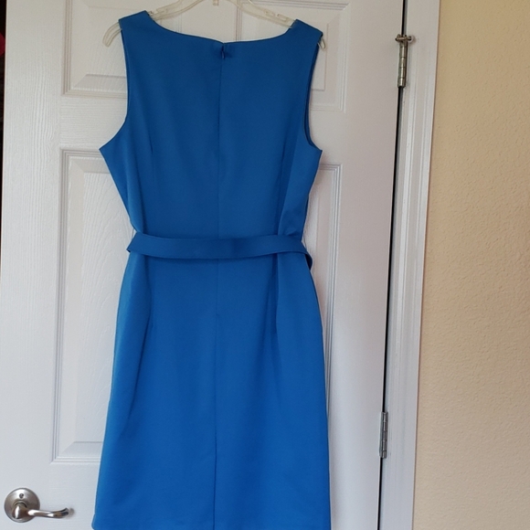 Perfect Azure Blue Dress Vintage Style Sheath - Picture 4 of 8